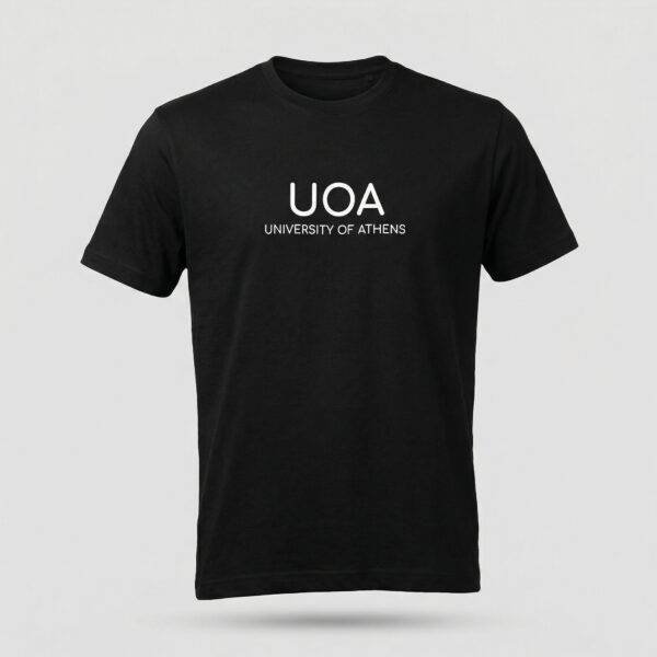 UOA T-Shirt Black with White Letters