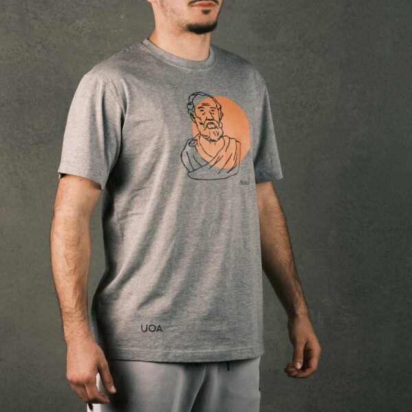 T-Shirt Πλάτωνας γκρι