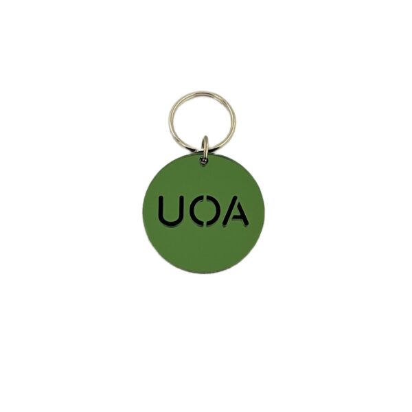 Μπρελόκ UOA plexi glass με καθρέφτη πράσινο
